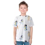 Bluey, Bluey merch, Bluey pattern, Bluey Bluey, bingo, Bluey design, bluey dog Kids Cotton T-Shirt Bluey, Bluey merch, Bluey pattern, Bluey Bluey, bingo, Bluey design, bluey dog Kids Cotton T-Shirt
