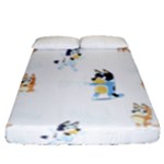 Bluey, Bluey merch, Bluey pattern, Bluey Bluey, bingo, Bluey design, bluey dog Fitted Sheet (Queen Size) Bluey, Bluey merch, Bluey pattern, Bluey Bluey, bingo, Bluey design, bluey dog Fitted Sheet (Queen Size)
