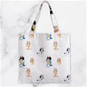 Zipper Grocery Tote Bag 