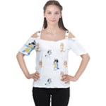 Bluey, Bluey merch, Bluey pattern, Bluey Bluey, bingo, Bluey design, bluey dog Cutout Shoulder T-Shirt Bluey, Bluey merch, Bluey pattern, Bluey Bluey, bingo, Bluey design, bluey dog Cutout Shoulder T-Shirt