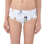 Bluey, Bluey merch, Bluey pattern, Bluey Bluey, bingo, Bluey design, bluey dog Mid-Waist Bikini Bottoms Bluey, Bluey merch, Bluey pattern, Bluey Bluey, bingo, Bluey design, bluey dog Mid-Waist Bikini Bottoms