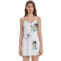 Body Wrap Sleeveless V-Neck Mini Dress 