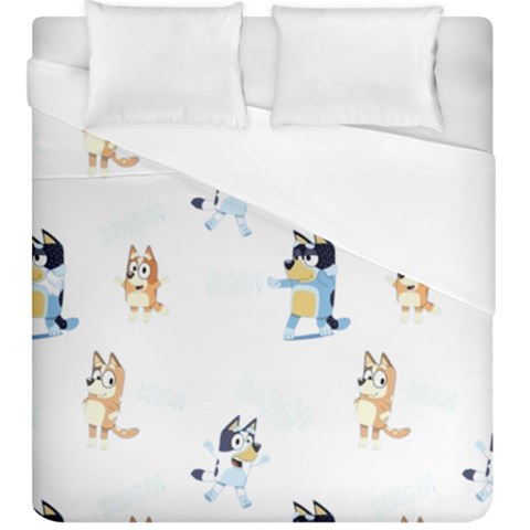 Bluey, Bluey merch, Bluey pattern, Bluey Bluey, bingo, Bluey design, bluey dog Duvet Cover (King Size) from ArtsNow.com