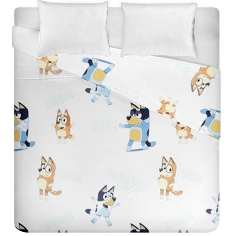 Bluey, Bluey merch, Bluey pattern, Bluey Bluey, bingo, Bluey design, bluey dog Duvet Cover Double Side (King Size) from ArtsNow.com