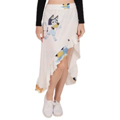 Asymmetrical Ruffle Hem Skirt  