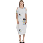 Bluey, Bluey merch, Bluey pattern, Bluey Bluey, bingo, Bluey design, bluey dog Cold Shoulder Loose Fit Dress With Pockets Bluey, Bluey merch, Bluey pattern, Bluey Bluey, bingo, Bluey design, bluey dog Cold Shoulder Loose Fit Dress With Pockets