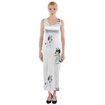 Bluey, Bluey merch, Bluey pattern, Bluey Bluey, bingo, Bluey design, bluey dog Fitted Maxi Dress Bluey, Bluey merch, Bluey pattern, Bluey Bluey, bingo, Bluey design, bluey dog Fitted Maxi Dress