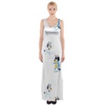 Bluey, Bluey merch, Bluey pattern, Bluey Bluey, bingo, Bluey design, bluey dog Thigh Split Maxi Dress Bluey, Bluey merch, Bluey pattern, Bluey Bluey, bingo, Bluey design, bluey dog Thigh Split Maxi Dress