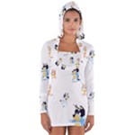 Bluey, Bluey merch, Bluey pattern, Bluey Bluey, bingo, Bluey design, bluey dog Long Sleeve Hooded T-shirt Bluey, Bluey merch, Bluey pattern, Bluey Bluey, bingo, Bluey design, bluey dog Long Sleeve Hooded T-shirt
