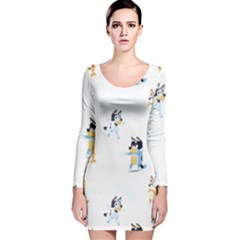 Long Sleeve Velvet Bodycon Dress 