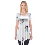 Bluey, Bluey merch, Bluey pattern, Bluey Bluey, bingo, Bluey design, bluey dog Short Sleeve Tunic Bluey, Bluey merch, Bluey pattern, Bluey Bluey, bingo, Bluey design, bluey dog Short Sleeve Tunic