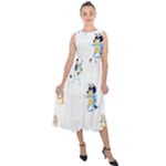 Bluey, Bluey merch, Bluey pattern, Bluey Bluey, bingo, Bluey design, bluey dog Midi Tie-Back Chiffon Dress Bluey, Bluey merch, Bluey pattern, Bluey Bluey, bingo, Bluey design, bluey dog Midi Tie-Back Chiffon Dress