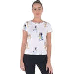 Bluey, Bluey merch, Bluey pattern, Bluey Bluey, bingo, Bluey design, bluey dog Short Sleeve Sports Top Bluey, Bluey merch, Bluey pattern, Bluey Bluey, bingo, Bluey design, bluey dog Short Sleeve Sports Top