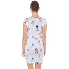 Capsleeve Drawstring Dress  