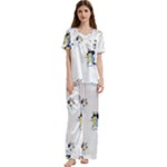 Bluey, Bluey merch, Bluey pattern, Bluey Bluey, bingo, Bluey design, bluey dog Short Sleeve Satin Pajamas Set With Pockets Bluey, Bluey merch, Bluey pattern, Bluey Bluey, bingo, Bluey design, bluey dog Short Sleeve Satin Pajamas Set With Pockets