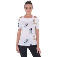 Shoulder Cut Out Short Sleeve Top 