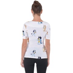 Shoulder Cut Out Short Sleeve Top 