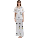Bluey, Bluey merch, Bluey pattern, Bluey Bluey, bingo, Bluey design, bluey dog Short Sleeve Long Pants Satin Pajamas Set Bluey, Bluey merch, Bluey pattern, Bluey Bluey, bingo, Bluey design, bluey dog Short Sleeve Long Pants Satin Pajamas Set