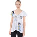 Bluey, Bluey merch, Bluey pattern, Bluey Bluey, bingo, Bluey design, bluey dog Lace Front Dolly Top Bluey, Bluey merch, Bluey pattern, Bluey Bluey, bingo, Bluey design, bluey dog Lace Front Dolly Top
