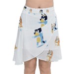 Bluey, Bluey merch, Bluey pattern, Bluey Bluey, bingo, Bluey design, bluey dog Chiffon Wrap Front Skirt Bluey, Bluey merch, Bluey pattern, Bluey Bluey, bingo, Bluey design, bluey dog Chiffon Wrap Front Skirt