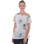 Bluey, Bluey merch, Bluey pattern, Bluey Bluey, bingo, Bluey design, bluey dog Off Shoulder Tie-Up T-Shirt Bluey, Bluey merch, Bluey pattern, Bluey Bluey, bingo, Bluey design, bluey dog Off Shoulder Tie-Up T-Shirt