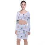 Bluey, Bluey merch, Bluey pattern, Bluey Bluey, bingo, Bluey design, bluey dog Long Sleeve Crop Top & Bodycon Skirt Set Bluey, Bluey merch, Bluey pattern, Bluey Bluey, bingo, Bluey design, bluey dog Long Sleeve Crop Top & Bodycon Skirt Set