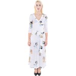 Bluey, Bluey merch, Bluey pattern, Bluey Bluey, bingo, Bluey design, bluey dog Quarter Sleeve Wrap Maxi Dress Bluey, Bluey merch, Bluey pattern, Bluey Bluey, bingo, Bluey design, bluey dog Quarter Sleeve Wrap Maxi Dress