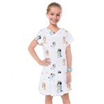 Bluey, Bluey merch, Bluey pattern, Bluey Bluey, bingo, Bluey design, bluey dog Kids Drop Waist Dress Bluey, Bluey merch, Bluey pattern, Bluey Bluey, bingo, Bluey design, bluey dog Kids Drop Waist Dress