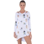 Bluey, Bluey merch, Bluey pattern, Bluey Bluey, bingo, Bluey design, bluey dog Asymmetric Cut-Out Shift Dress Bluey, Bluey merch, Bluey pattern, Bluey Bluey, bingo, Bluey design, bluey dog Asymmetric Cut-Out Shift Dress