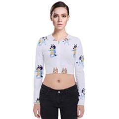 Long Sleeve Zip Up Bomber Jacket 