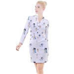 Bluey, Bluey merch, Bluey pattern, Bluey Bluey, bingo, Bluey design, bluey dog Button Long Sleeve Dress Bluey, Bluey merch, Bluey pattern, Bluey Bluey, bingo, Bluey design, bluey dog Button Long Sleeve Dress