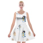 Bluey, Bluey merch, Bluey pattern, Bluey Bluey, bingo, Bluey design, bluey dog Velvet Skater Dress Bluey, Bluey merch, Bluey pattern, Bluey Bluey, bingo, Bluey design, bluey dog Velvet Skater Dress