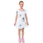 Bluey, Bluey merch, Bluey pattern, Bluey Bluey, bingo, Bluey design, bluey dog Kids Short Sleeve Velvet Dress Bluey, Bluey merch, Bluey pattern, Bluey Bluey, bingo, Bluey design, bluey dog Kids Short Sleeve Velvet Dress