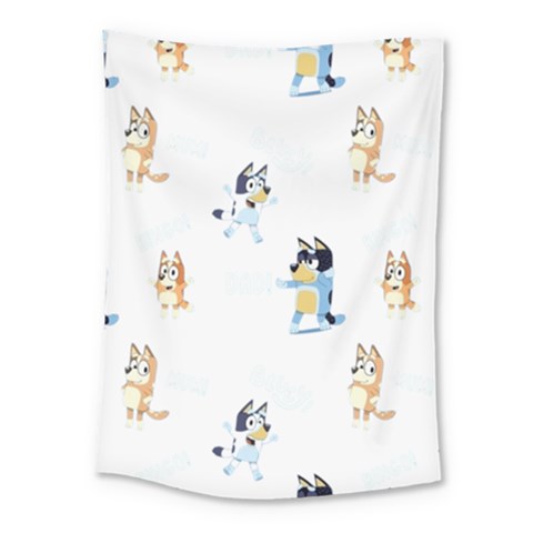 Bluey, Bluey merch, Bluey pattern, Bluey Bluey, bingo, Bluey design, bluey dog Medium Tapestry from ArtsNow.com