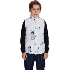 Bluey, Bluey merch, Bluey pattern, Bluey Bluey, bingo, Bluey design, bluey dog Kid s Button Up Puffer Vest from ArtsNow.com