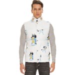 Bluey, Bluey merch, Bluey pattern, Bluey Bluey, bingo, Bluey design, bluey dog Men s High Neck Button Up Puffer Vest Bluey, Bluey merch, Bluey pattern, Bluey Bluey, bingo, Bluey design, bluey dog Men s High Neck Button Up Puffer Vest