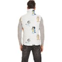 Men s High Neck Button Up Puffer Vest 