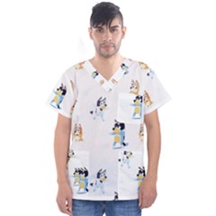 Men s V-Neck Scrub Top 