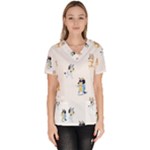 Bluey, Bluey merch, Bluey pattern, Bluey Bluey, bingo, Bluey design, bluey dog Women s V-Neck Scrub Top Bluey, Bluey merch, Bluey pattern, Bluey Bluey, bingo, Bluey design, bluey dog Women s V-Neck Scrub Top
