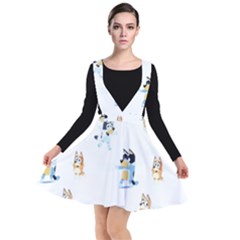 Plunge Pinafore Dress 