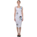 Bluey, Bluey merch, Bluey pattern, Bluey Bluey, bingo, Bluey design, bluey dog Sleeveless Pencil Dress Bluey, Bluey merch, Bluey pattern, Bluey Bluey, bingo, Bluey design, bluey dog Sleeveless Pencil Dress