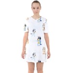 Bluey, Bluey merch, Bluey pattern, Bluey Bluey, bingo, Bluey design, bluey dog Sixties Short Sleeve Mini Dress Bluey, Bluey merch, Bluey pattern, Bluey Bluey, bingo, Bluey design, bluey dog Sixties Short Sleeve Mini Dress