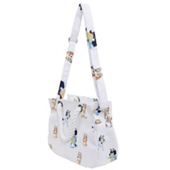 Rope Handles Shoulder Strap Bag 