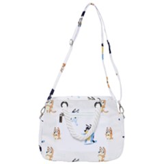 Rope Handles Shoulder Strap Bag 