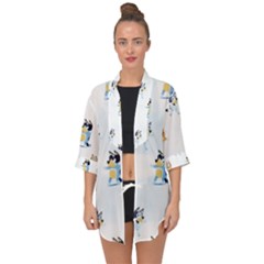 Open Front Chiffon Kimono 