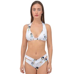 Double Strap Halter Bikini Set 