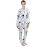 Bluey, Bluey merch, Bluey pattern, Bluey Bluey, bingo, Bluey design, bluey dog Women s Long Sleeve Satin Pajamas Set Bluey, Bluey merch, Bluey pattern, Bluey Bluey, bingo, Bluey design, bluey dog Women s Long Sleeve Satin Pajamas Set