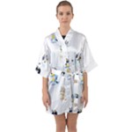 Bluey, Bluey merch, Bluey pattern, Bluey Bluey, bingo, Bluey design, bluey dog Half Sleeve Satin Kimono Bluey, Bluey merch, Bluey pattern, Bluey Bluey, bingo, Bluey design, bluey dog Half Sleeve Satin Kimono