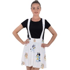 Velvet Suspender Skater Skirt 