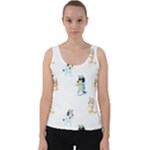 Bluey, Bluey merch, Bluey pattern, Bluey Bluey, bingo, Bluey design, bluey dog Velvet Tank Top Bluey, Bluey merch, Bluey pattern, Bluey Bluey, bingo, Bluey design, bluey dog Velvet Tank Top